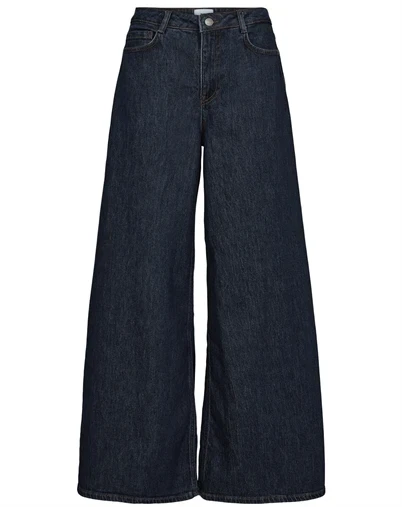 Nümph - NUVenice Extra Wide Jeans - Dark Blue Denim